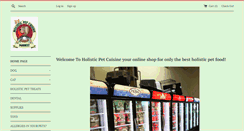 Desktop Screenshot of holisticpetcuisineonline.com